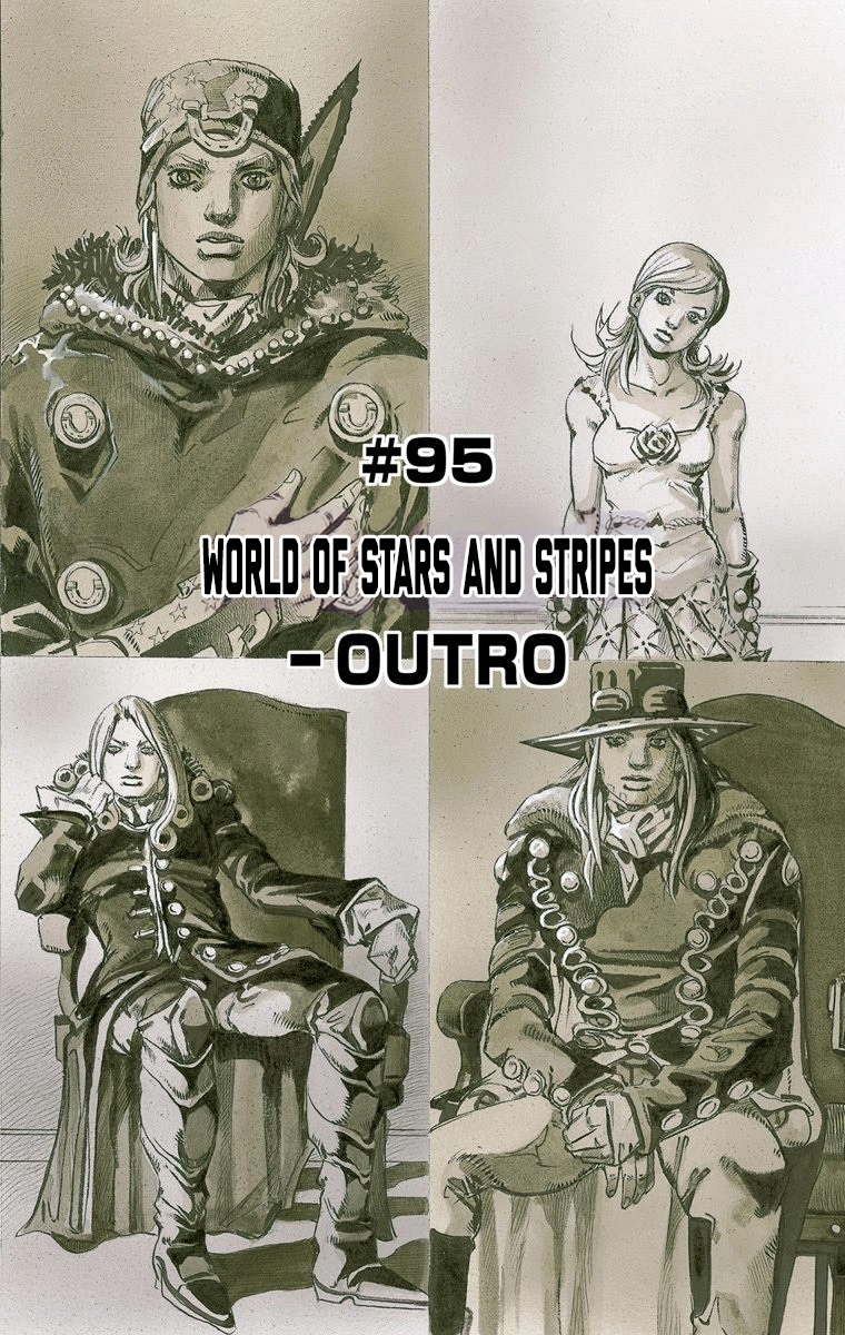 Jojo's Bizarre Adventure Part 7 - Steel Ball Run - Vol.24 Chapter 95: World Of Stars And Stripes - Outro