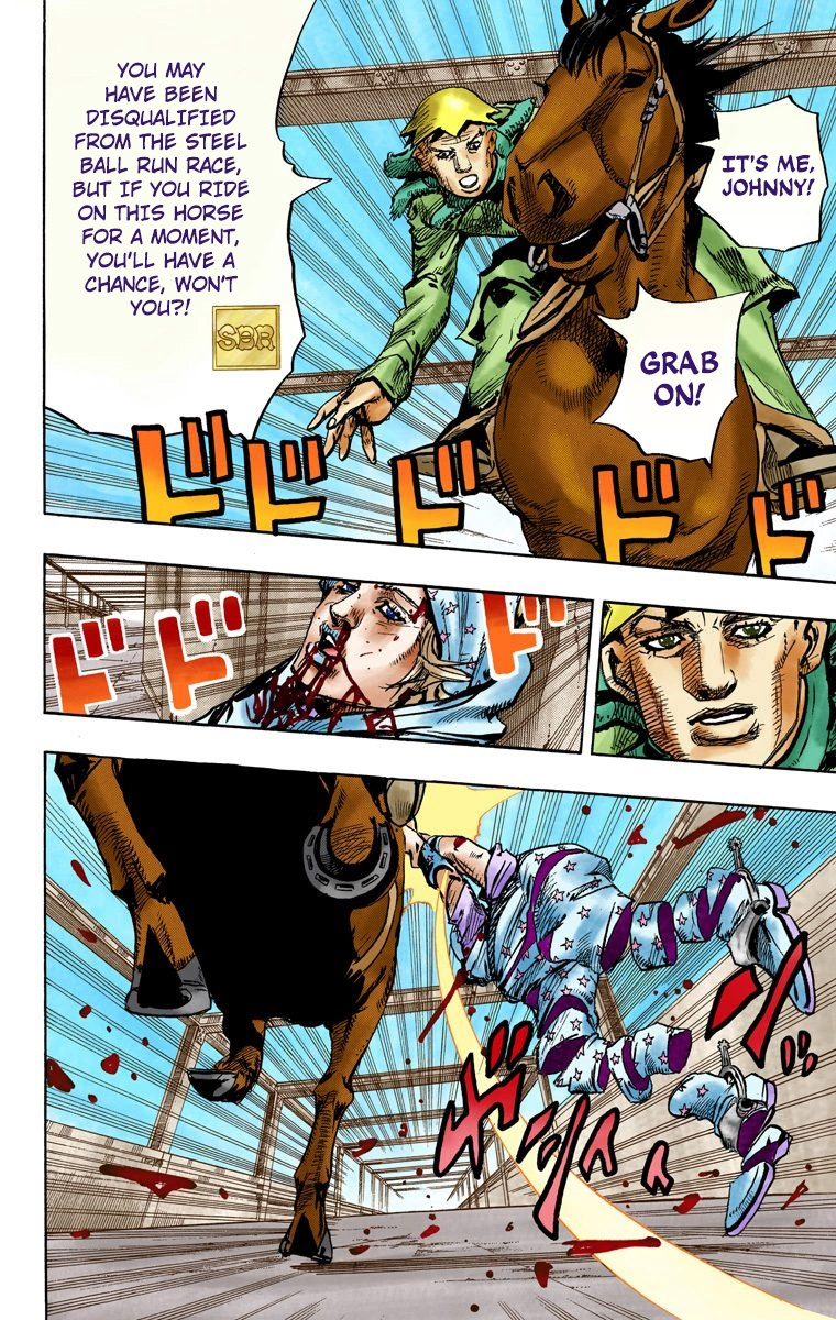 Jojo's Bizarre Adventure Part 7 - Steel Ball Run - Vol.24 Chapter 95: World Of Stars And Stripes - Outro