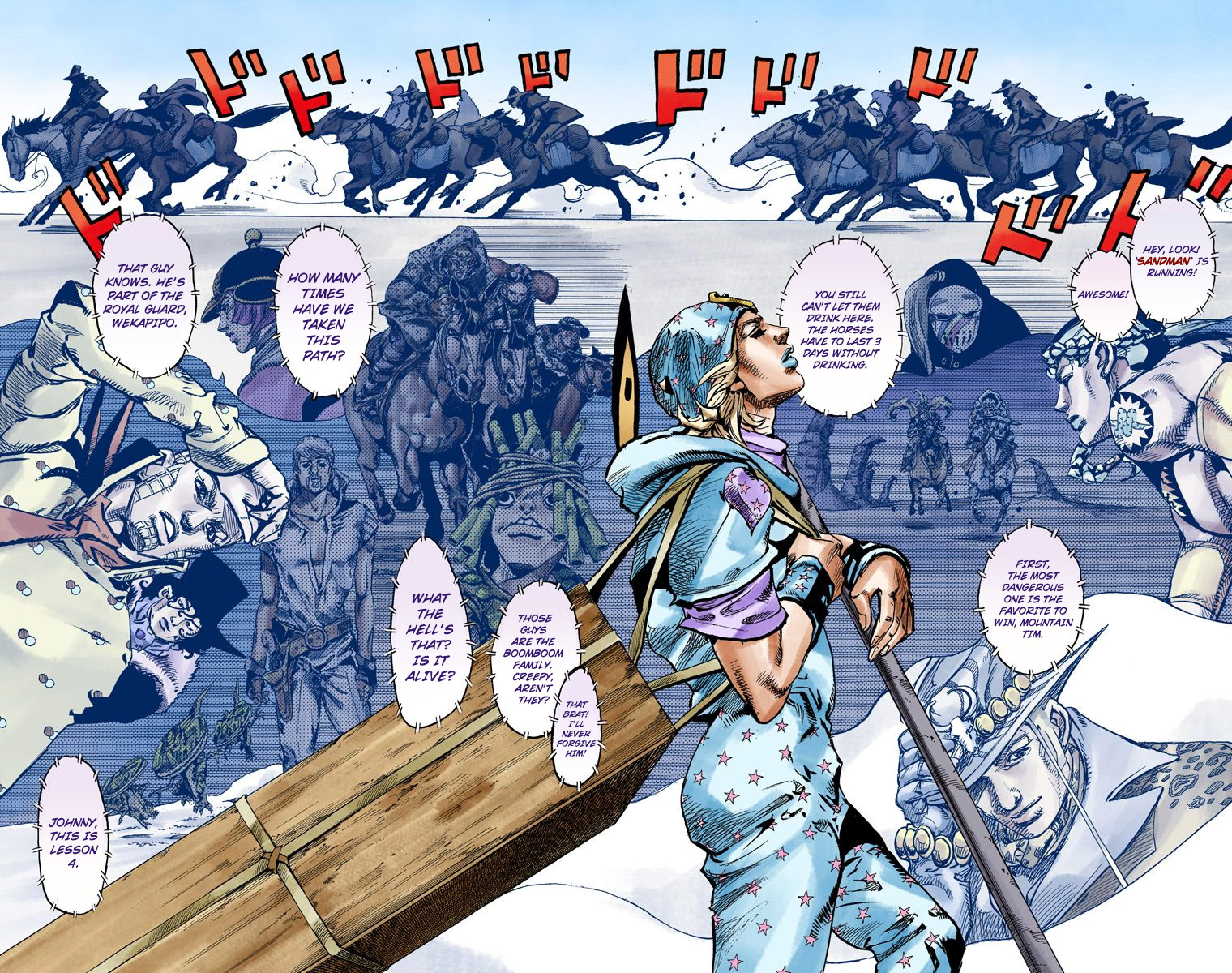 Jojo's Bizarre Adventure Part 7 - Steel Ball Run - Vol.24 Chapter 95: World Of Stars And Stripes - Outro