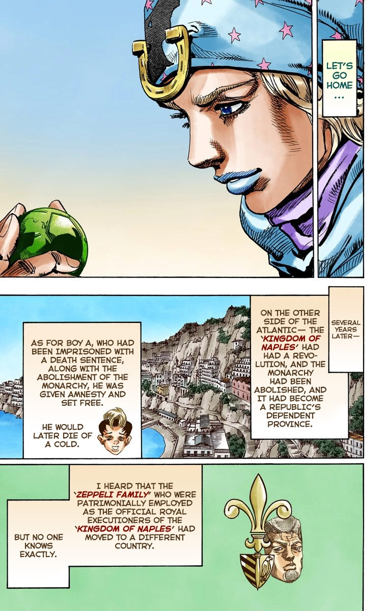 Jojo's Bizarre Adventure Part 7 - Steel Ball Run - Vol.24 Chapter 95: World Of Stars And Stripes - Outro