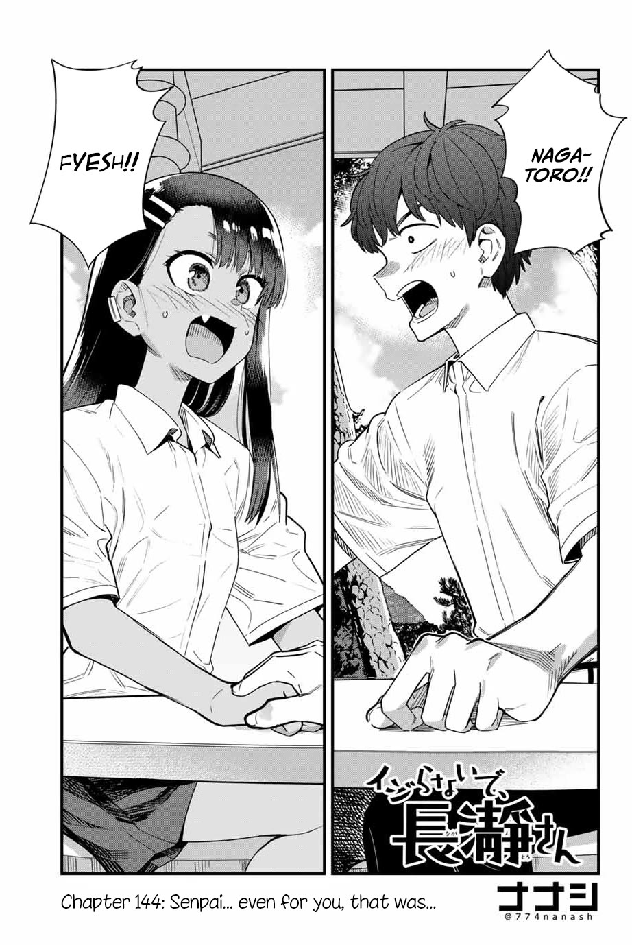 Please Don't Bully Me, Nagatoro - Chapter 144: Senpai... Even For You, That Was...