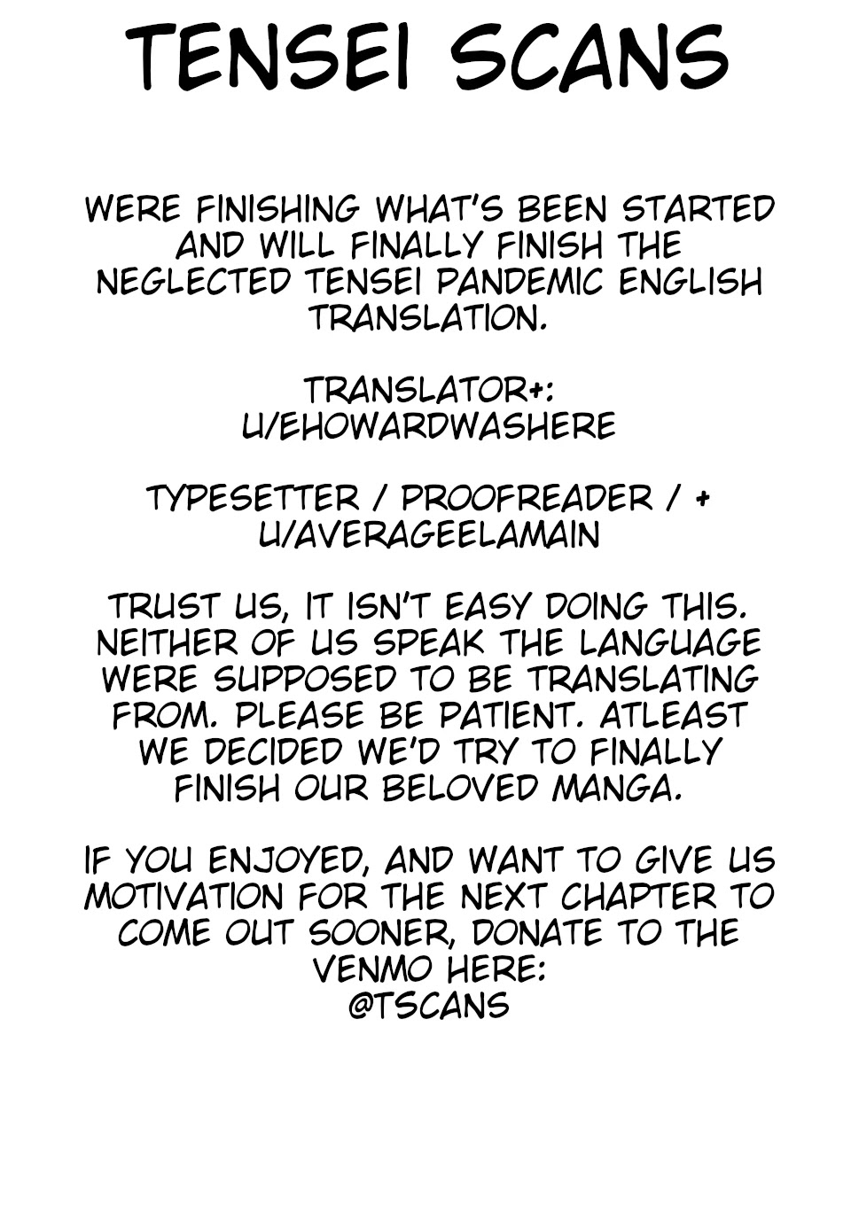 Tensei Pandemic - Chapter 70: Are You Ready? (Part 1)