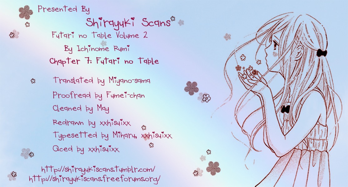 Futari No Table - Vol.2 Chapter 7 : Futari No Table [End]