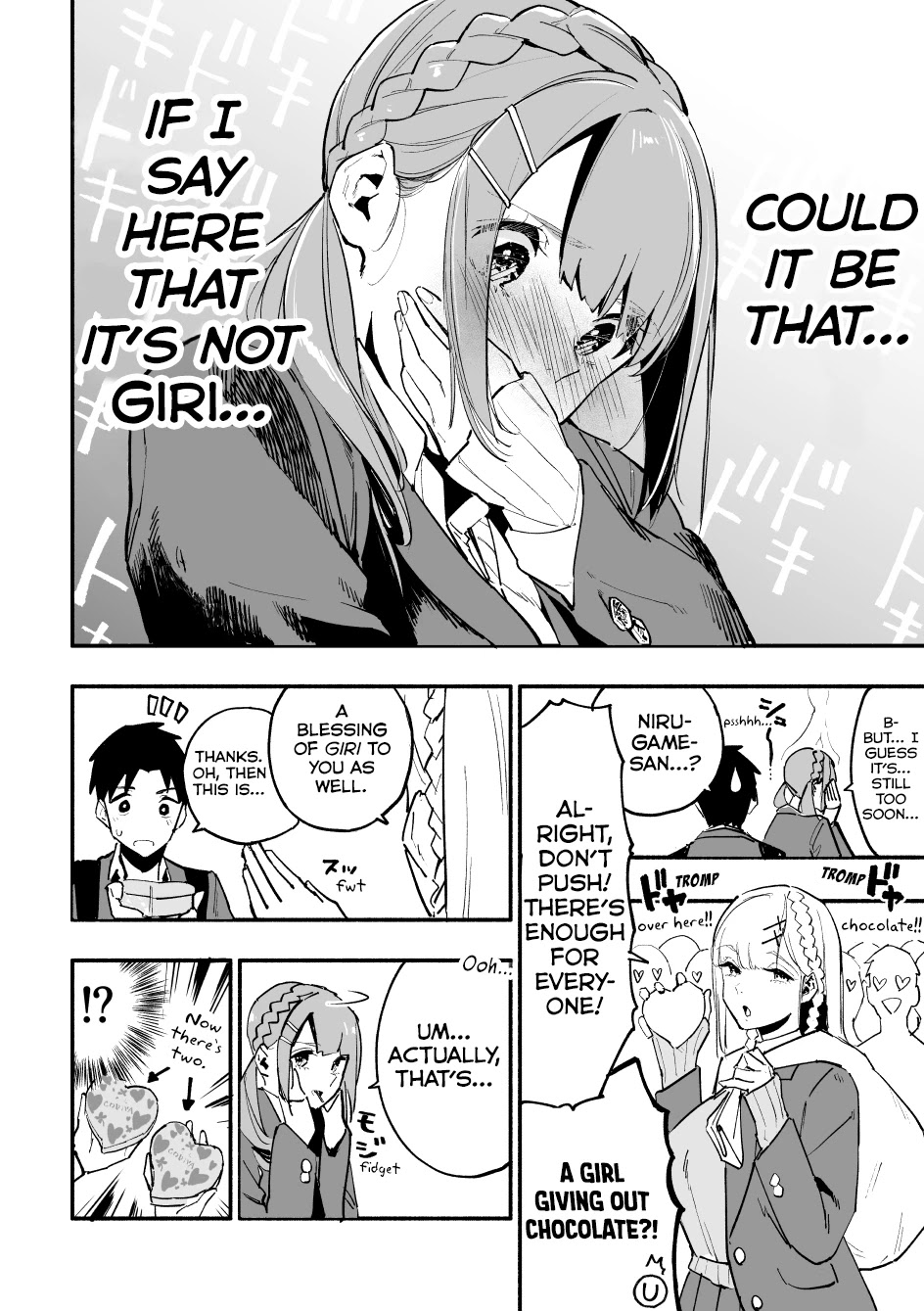 Nirugame-Chan With The Huge Ass And Usami-Kun - Chapter 42: A Girl With A Huge Ass Who Does Her Best On Valentine’s Day