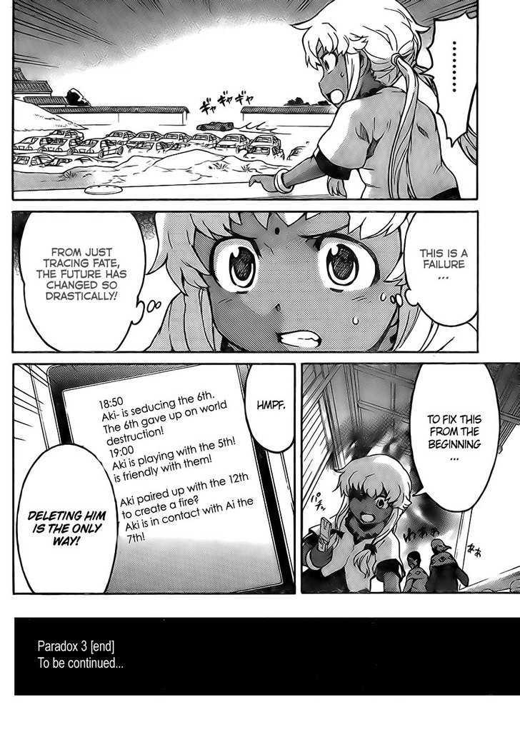 Mirai Nikki Paradox - Vol.1 Chapter 3 : The Maiden And Hynotist's Paradox (First Part)