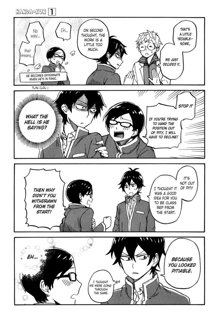 Handa-Kun - Vol.1 Chapter 3 : Handa-Kun And The Class Rep