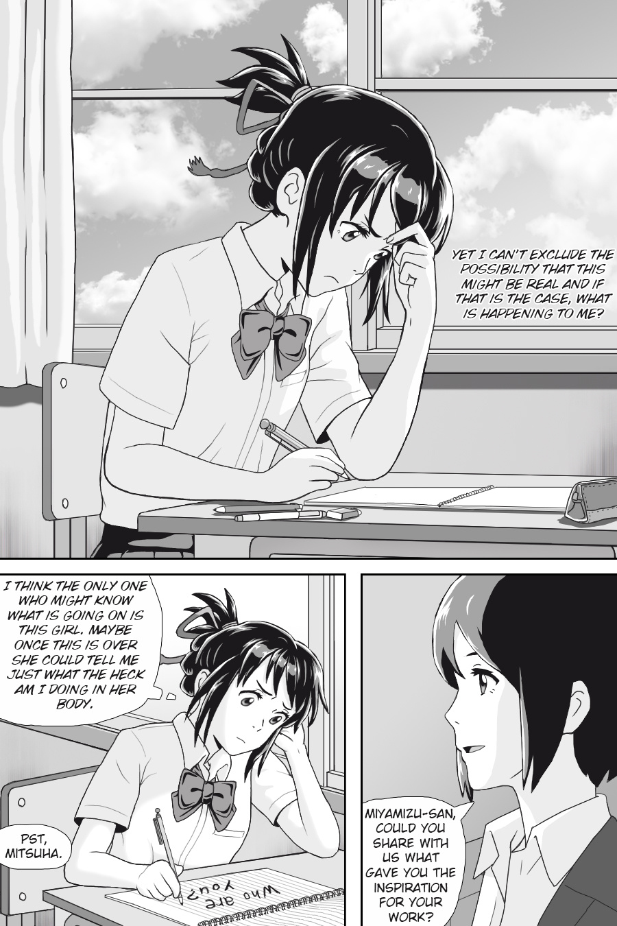 Kimi No Na Wa -  Thoughts & Dreams (Doujinshi) - Vol.1 Chapter 1: Who Are You?