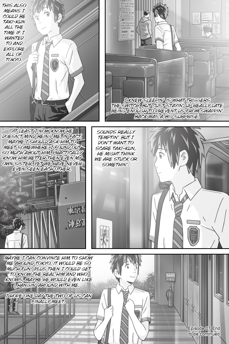 Kimi No Na Wa -  Thoughts & Dreams (Doujinshi) - Vol.2 Chapter 7: Friendship