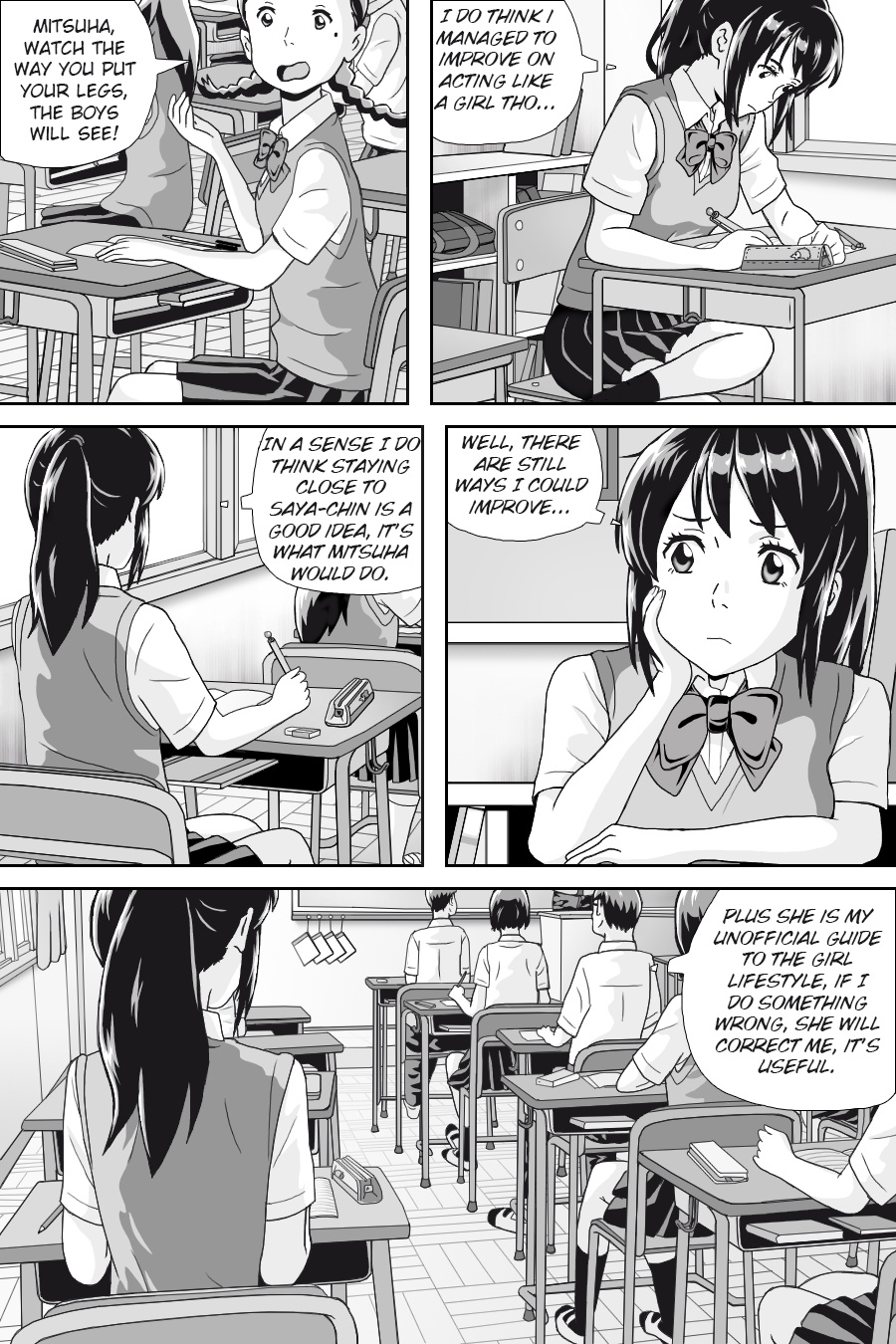 Kimi No Na Wa -  Thoughts & Dreams (Doujinshi) - Vol.1 Chapter 4: The Struggle