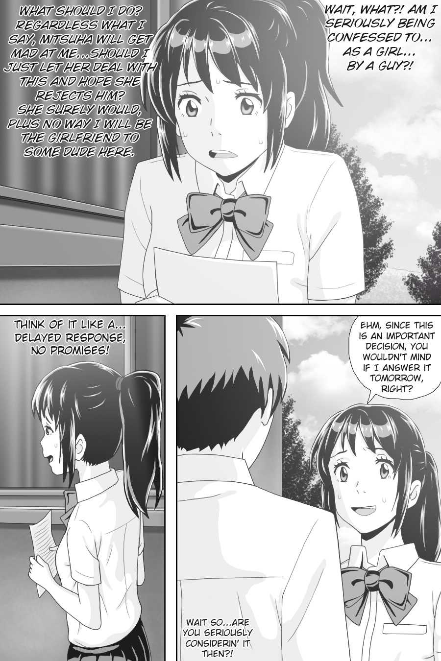 Kimi No Na Wa -  Thoughts & Dreams (Doujinshi) - Vol.2 Chapter 5: Troublesome Confessions