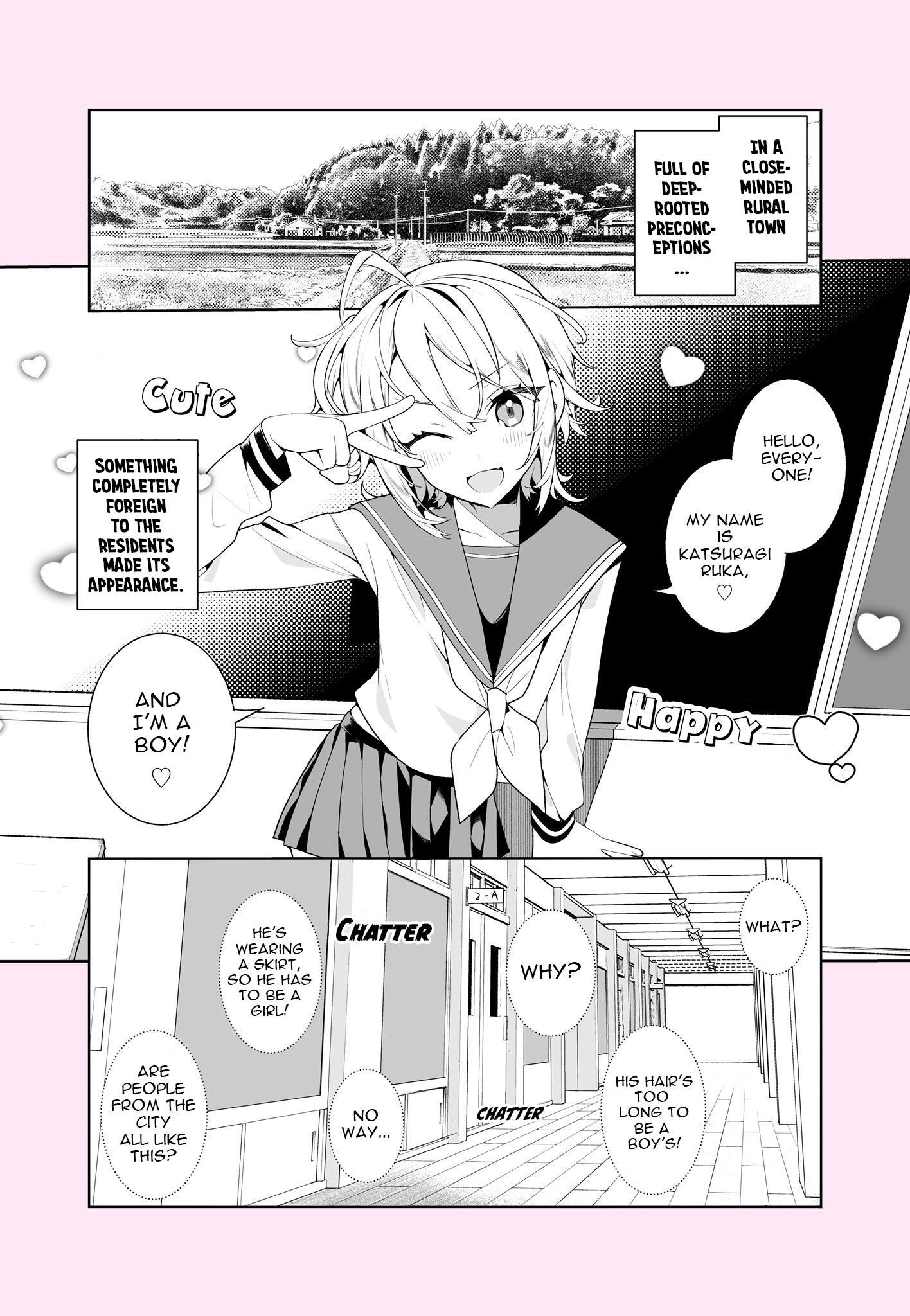 Seiheki Wo Kuruwaseru, Otokonoko Musume Tenkousei Ga Arawareta! - Chapter 1