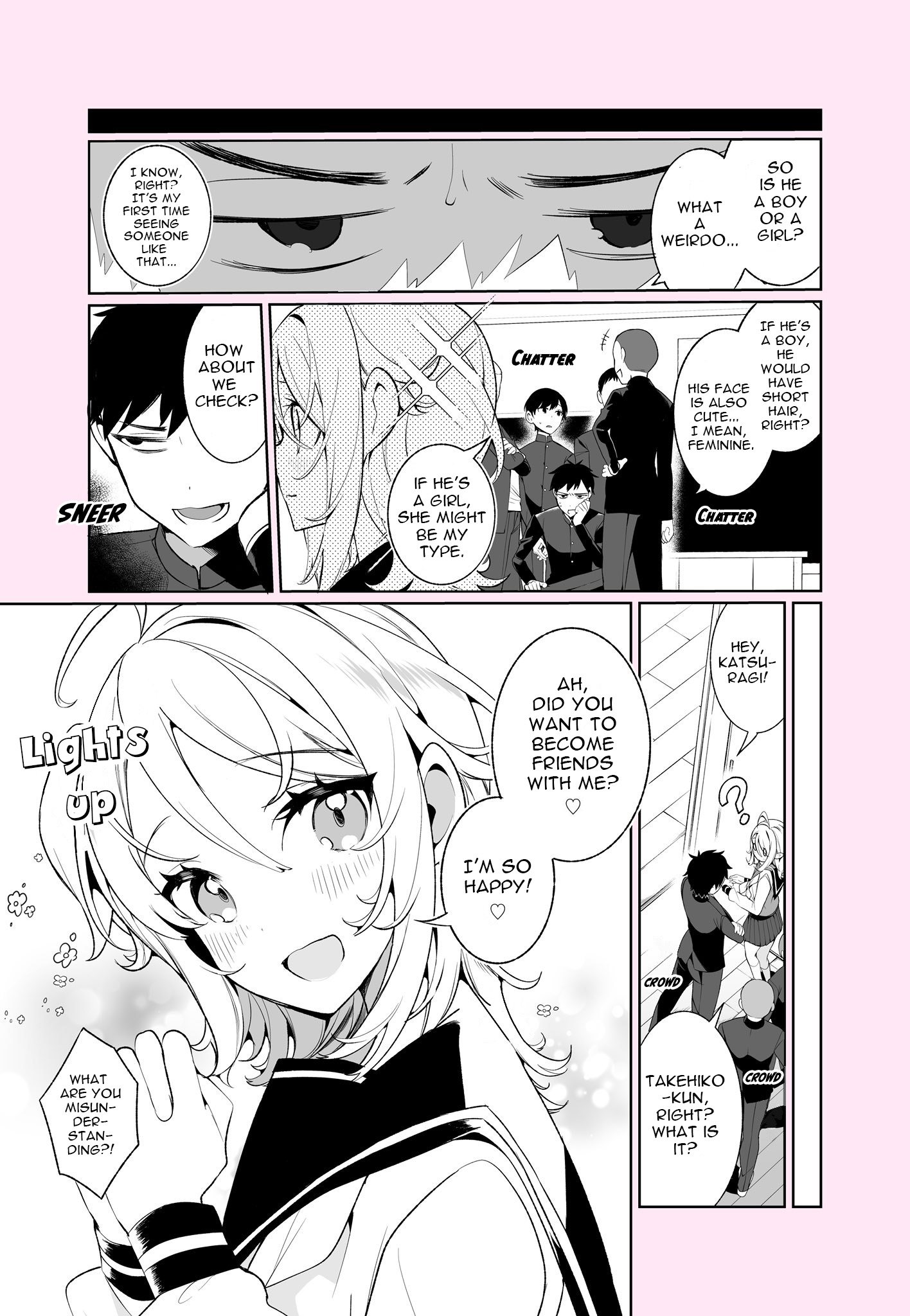 Seiheki Wo Kuruwaseru, Otokonoko Musume Tenkousei Ga Arawareta! - Chapter 1