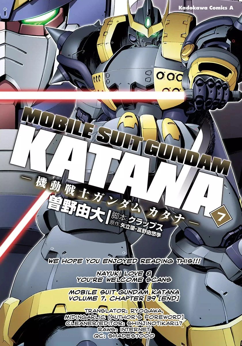 Kidou Senshi Gundam Katana - Chapter 39: Katana [End]