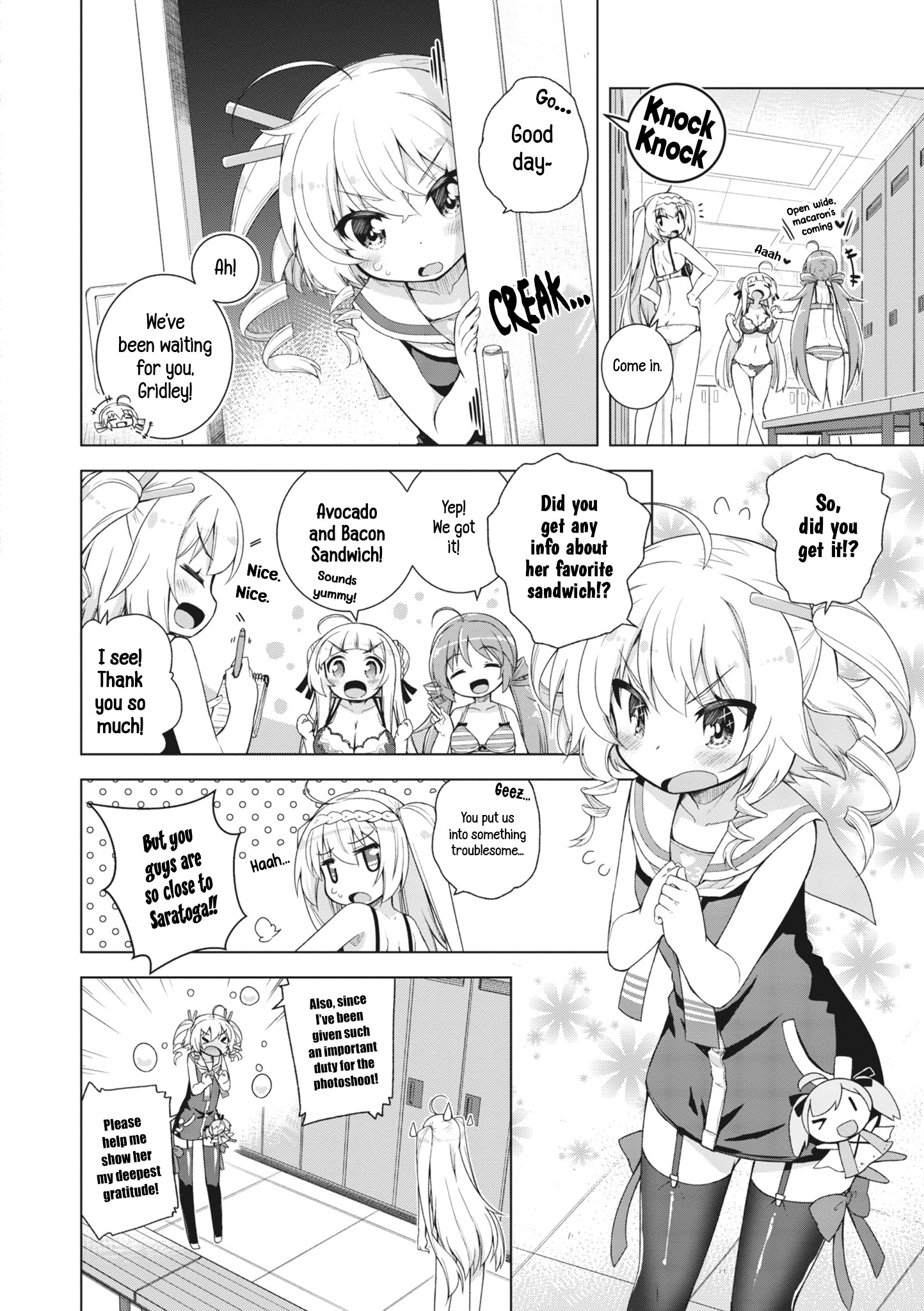 Azur Lane Smile Dish! - Vol.2 Chapter 9: Gridley's Lovey-Dovey Sandwich For Saratoga