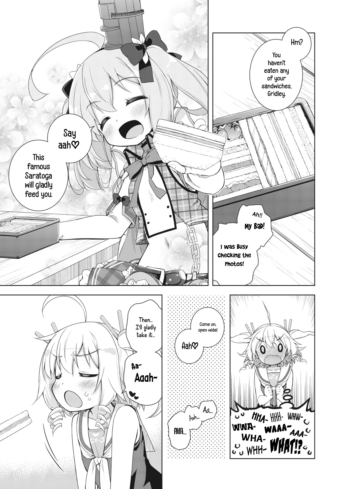 Azur Lane Smile Dish! - Vol.2 Chapter 9: Gridley's Lovey-Dovey Sandwich For Saratoga