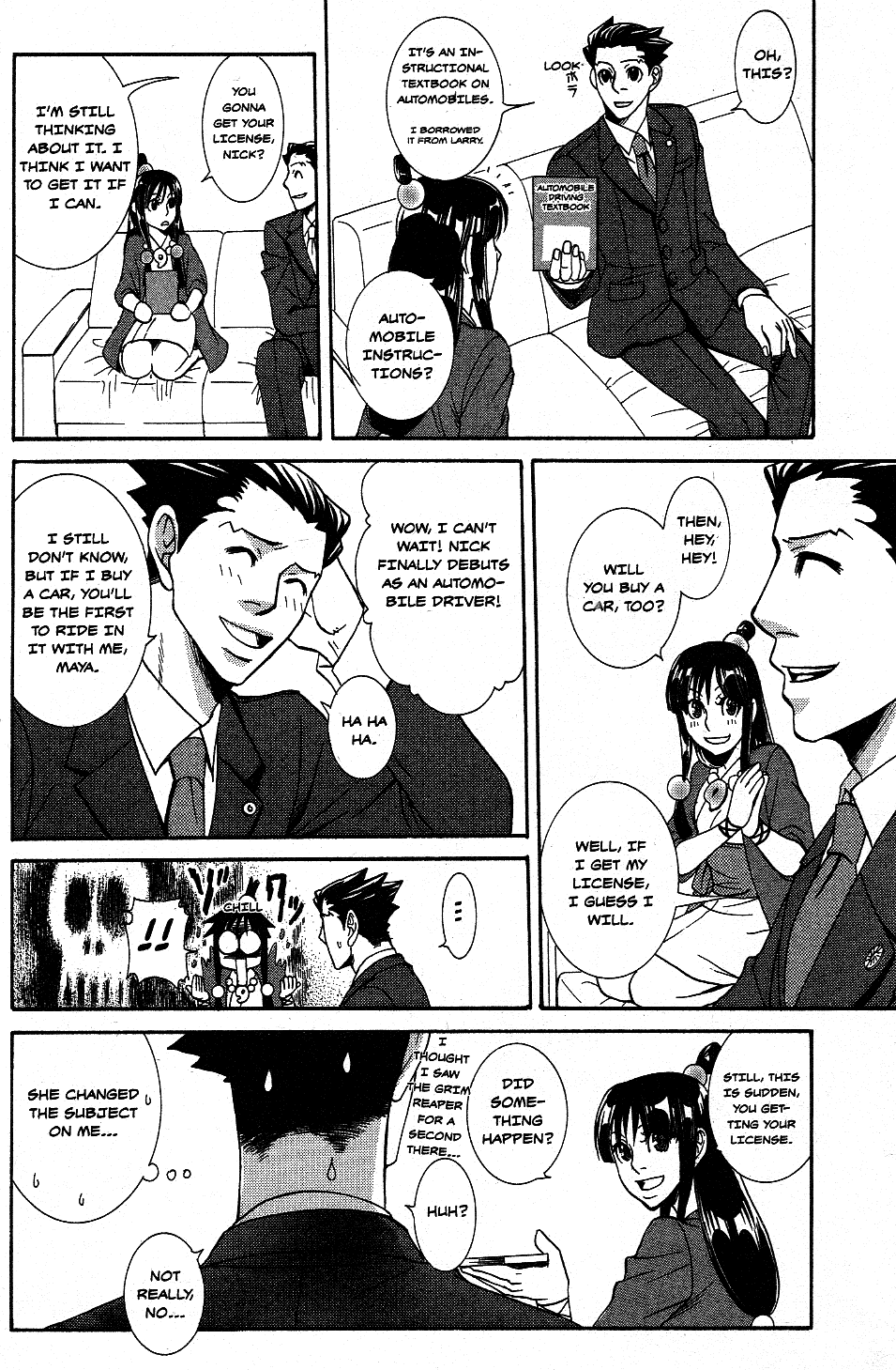 Phoenix Wright: Ace Attorney - Official Casebook - Vol.1 Chapter 14: Car Life, My Life - By Tamako Yamauchi