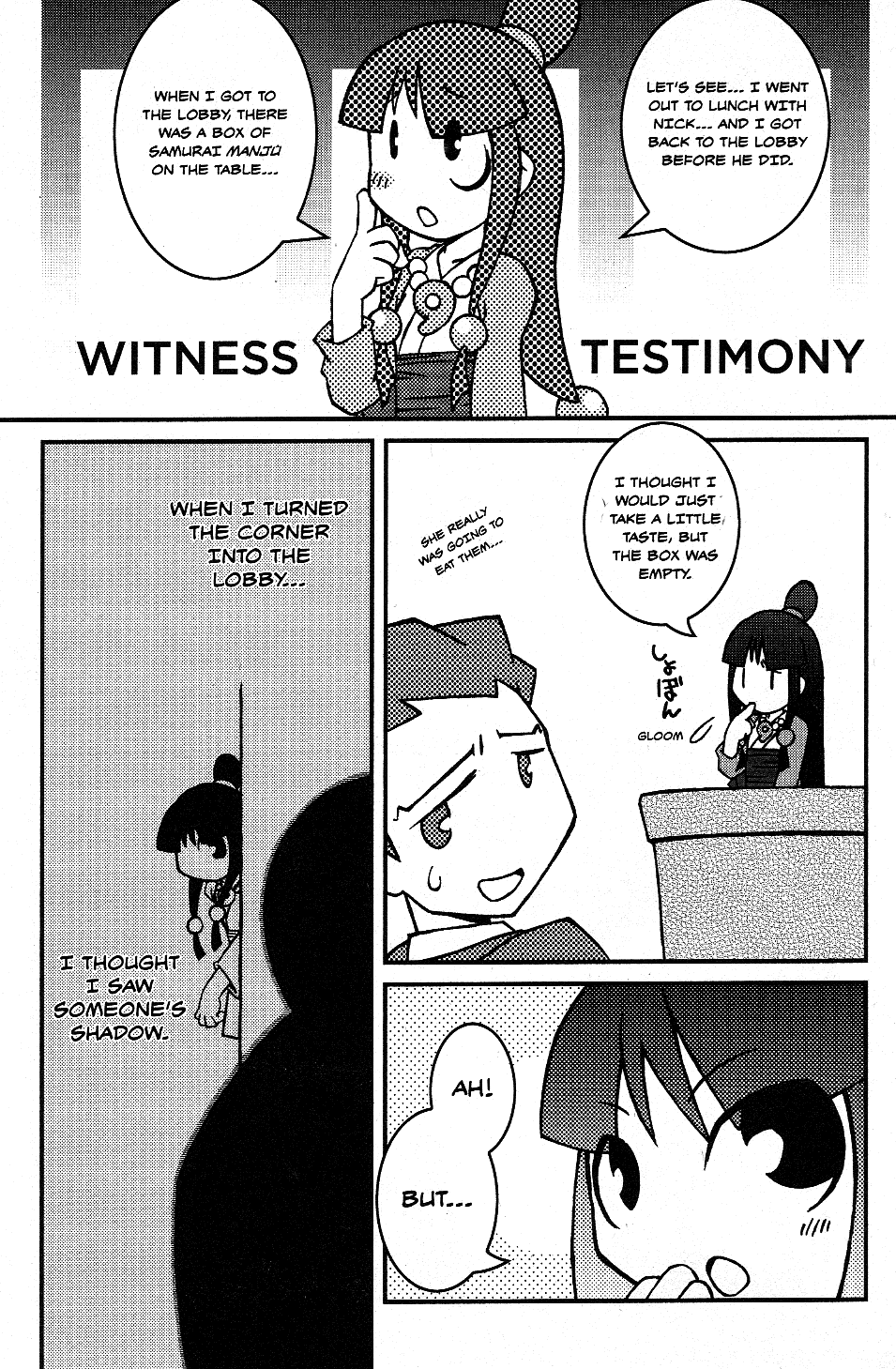 Phoenix Wright: Ace Attorney - Official Casebook - Vol.1 Chapter 18: The Mystery Of The Missing Manjû - By Tsukapon