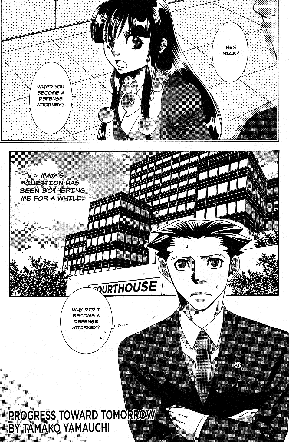 Phoenix Wright: Ace Attorney - Official Casebook - Vol.1 Chapter 1: Progress Toward Tomorrow - By Tamako Yamauchi