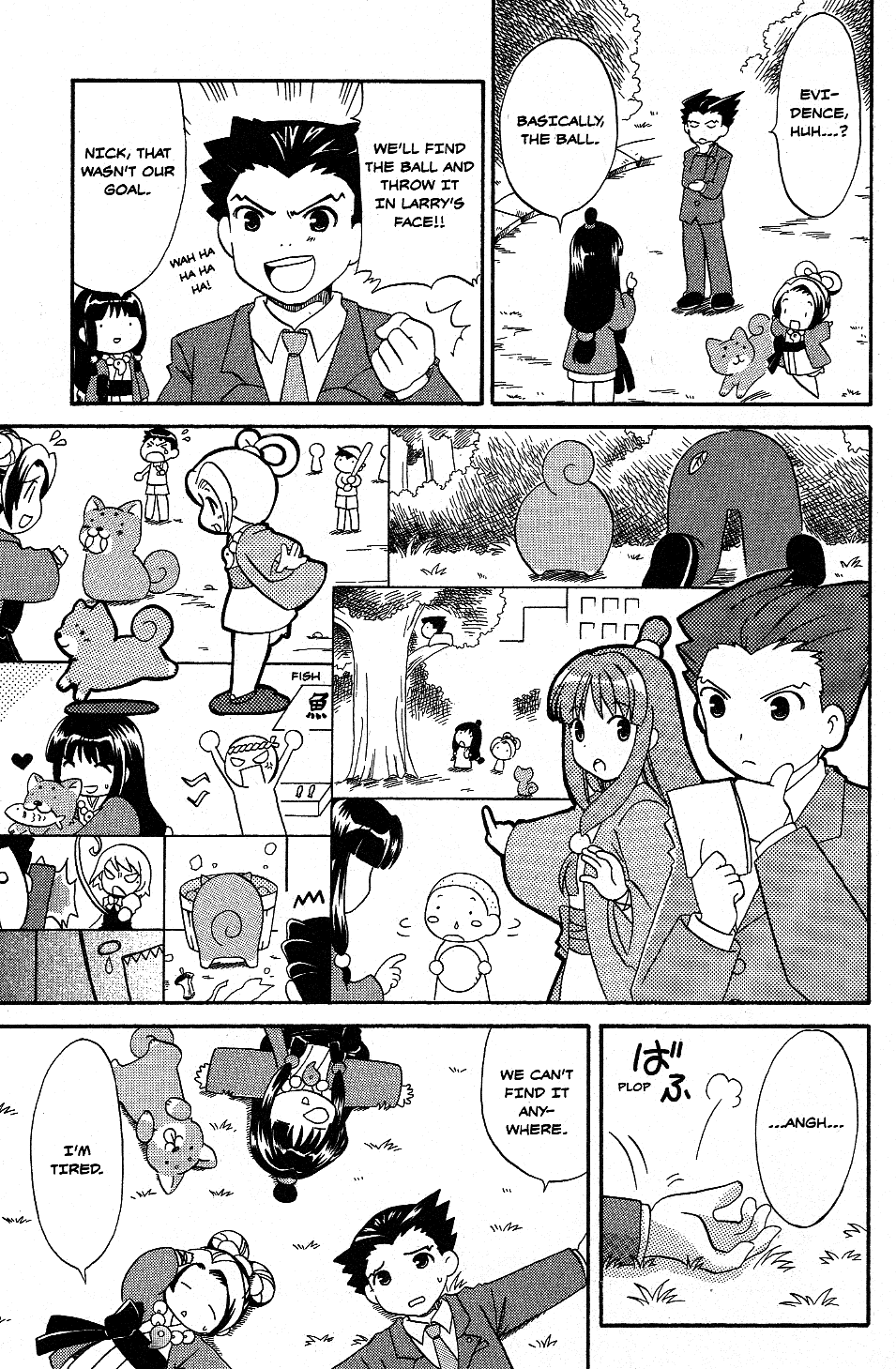 Phoenix Wright: Ace Attorney - Official Casebook - Vol.1 Chapter 15: Ball Search Team, Head Out!! - By Tomo