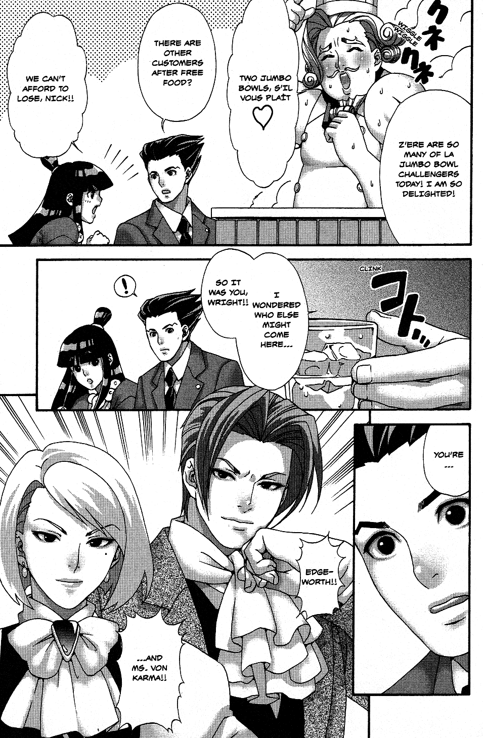 Phoenix Wright: Ace Attorney - Official Casebook - Vol.1 Chapter 13: Turnabout? Food Fight - By Yorozu