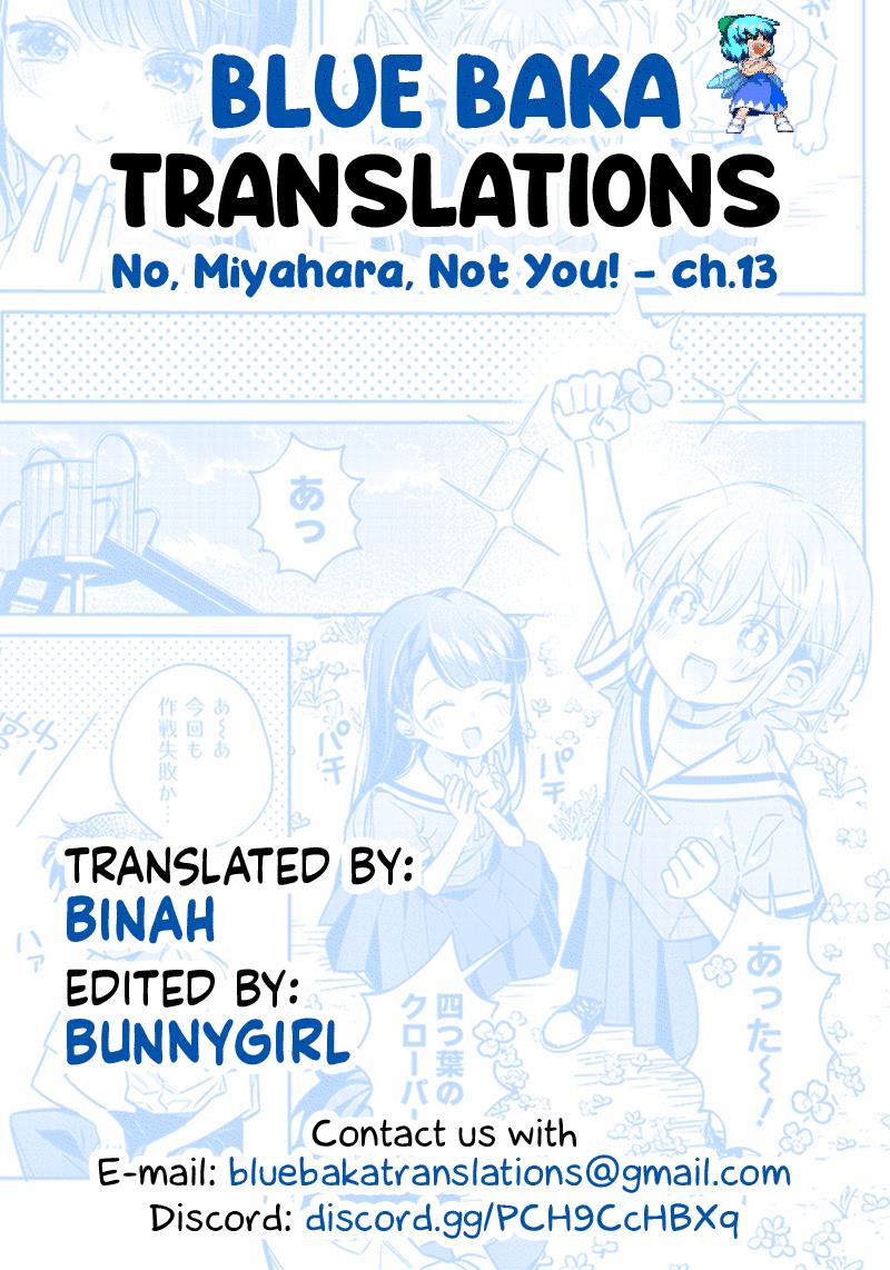 No, Miyahara, Not You! - Chapter 13