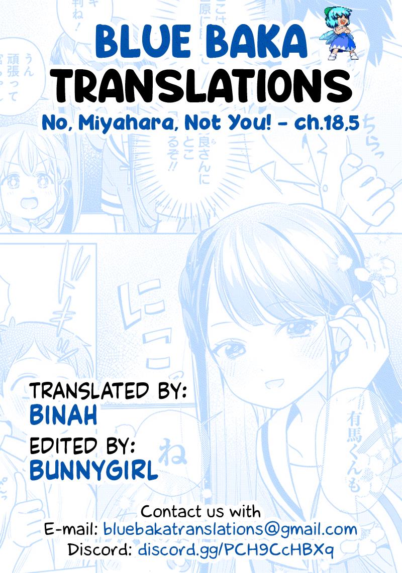 No, Miyahara, Not You! - Chapter 18.5