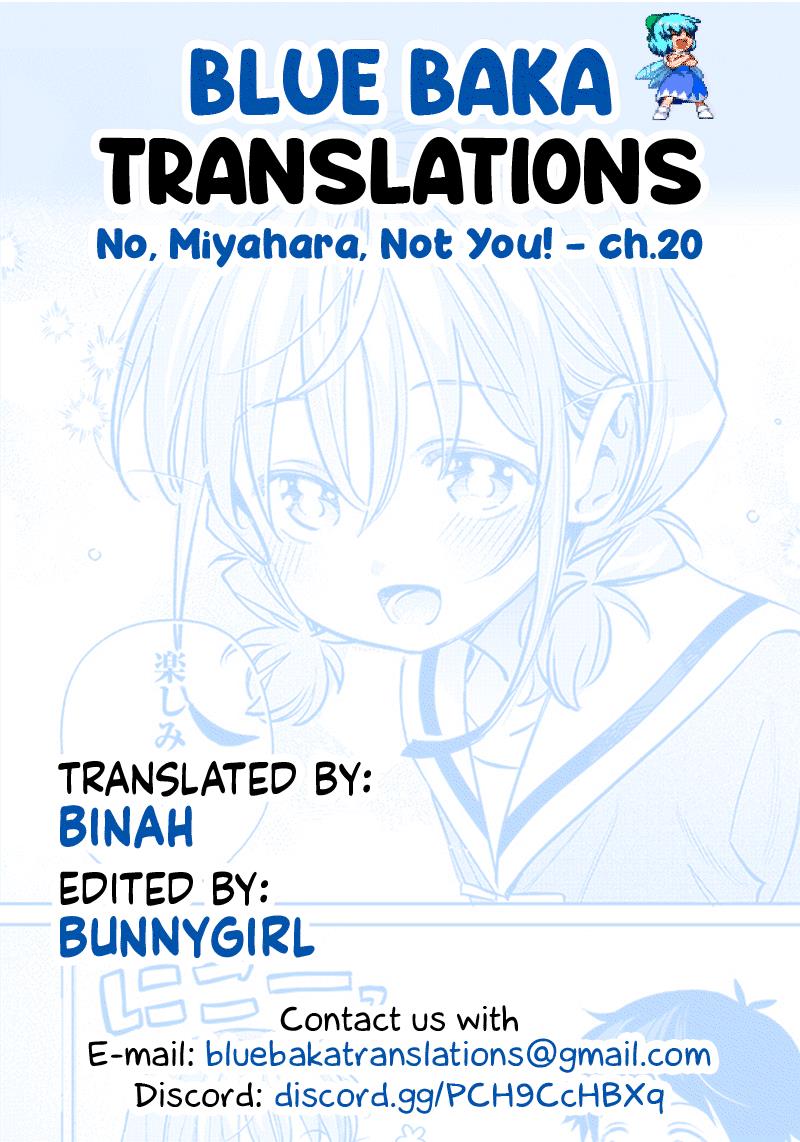 No, Miyahara, Not You! - Chapter 20