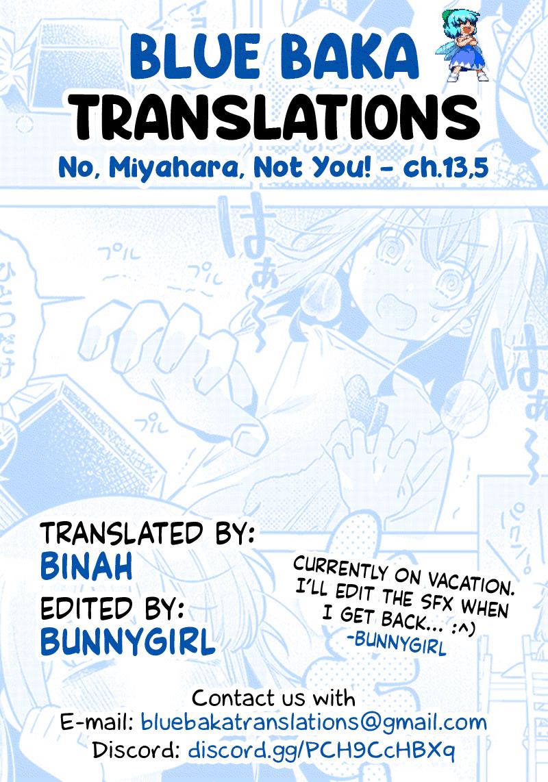 No, Miyahara, Not You! - Chapter 13.5