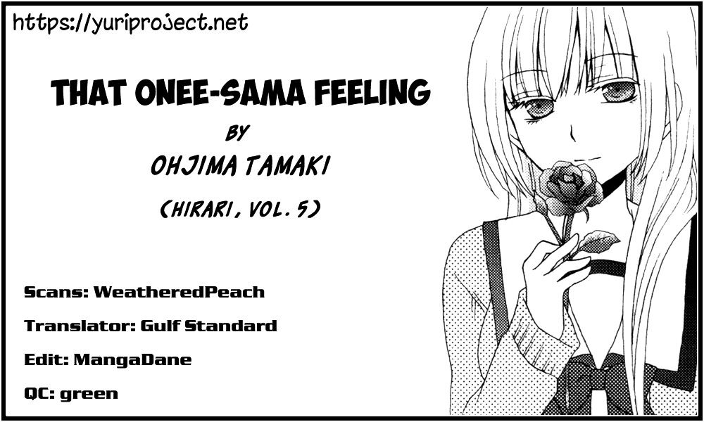 That Onee-Sama Feeling - Chapter 1