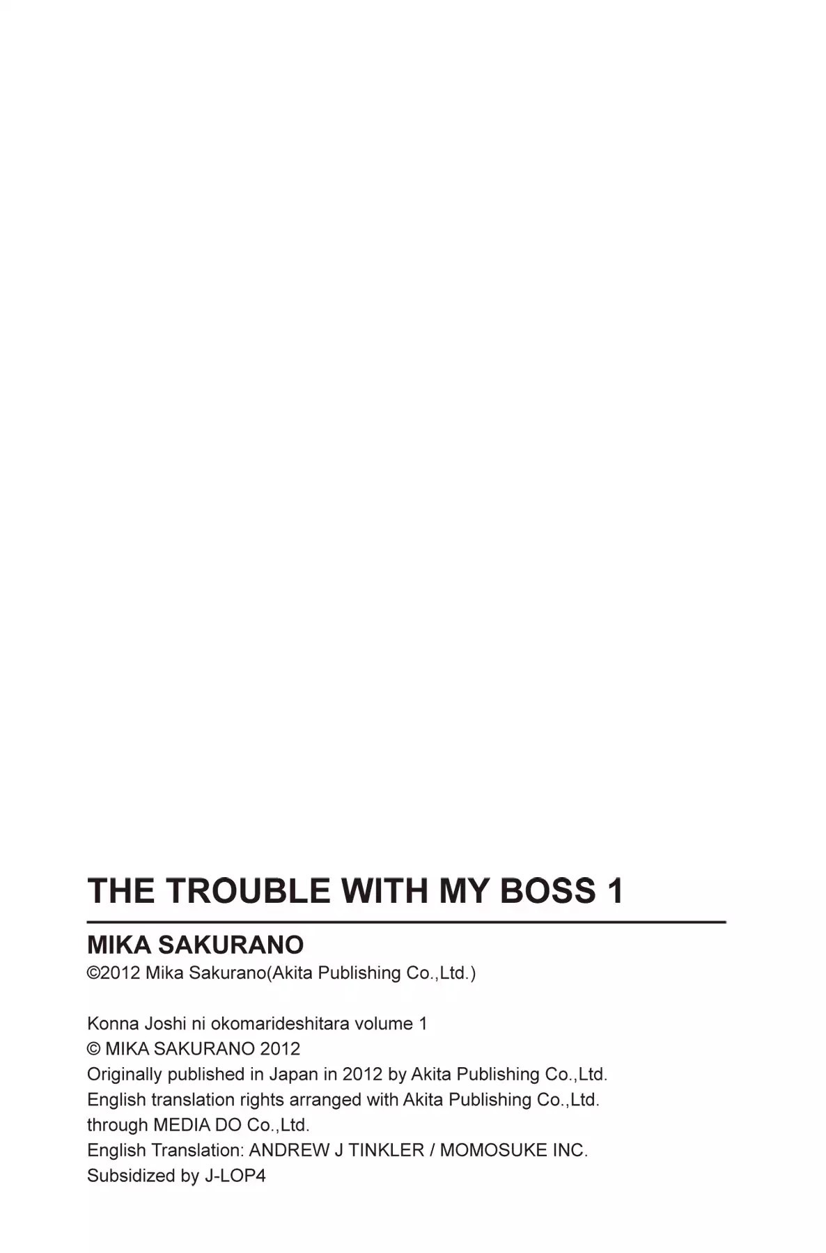 The Trouble With My Boss - Chapter 5: Vol.1 5.The Misunderstanding