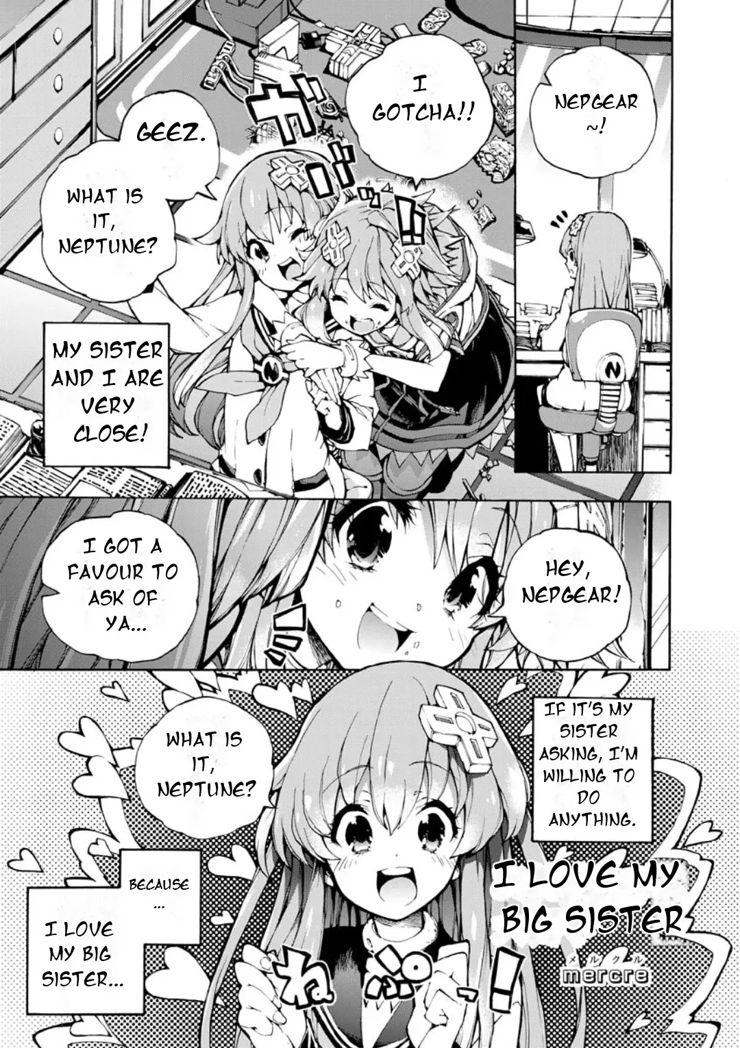 Choujigen Game Neptune: The Animation - Dengeki Comic Anthology - Vol.1 Chapter 12: I Love My Big Sister