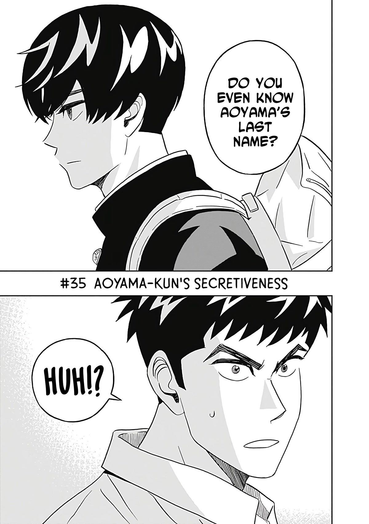 Clean Freak! Aoyama-Kun - Chapter 35: Aoyama-Kun's Secretiveness