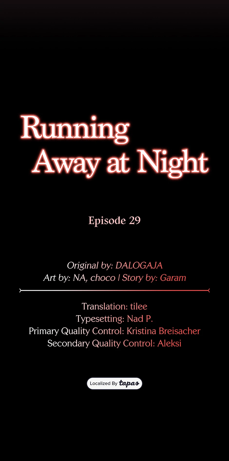 Running Away At Night - Chapter 29