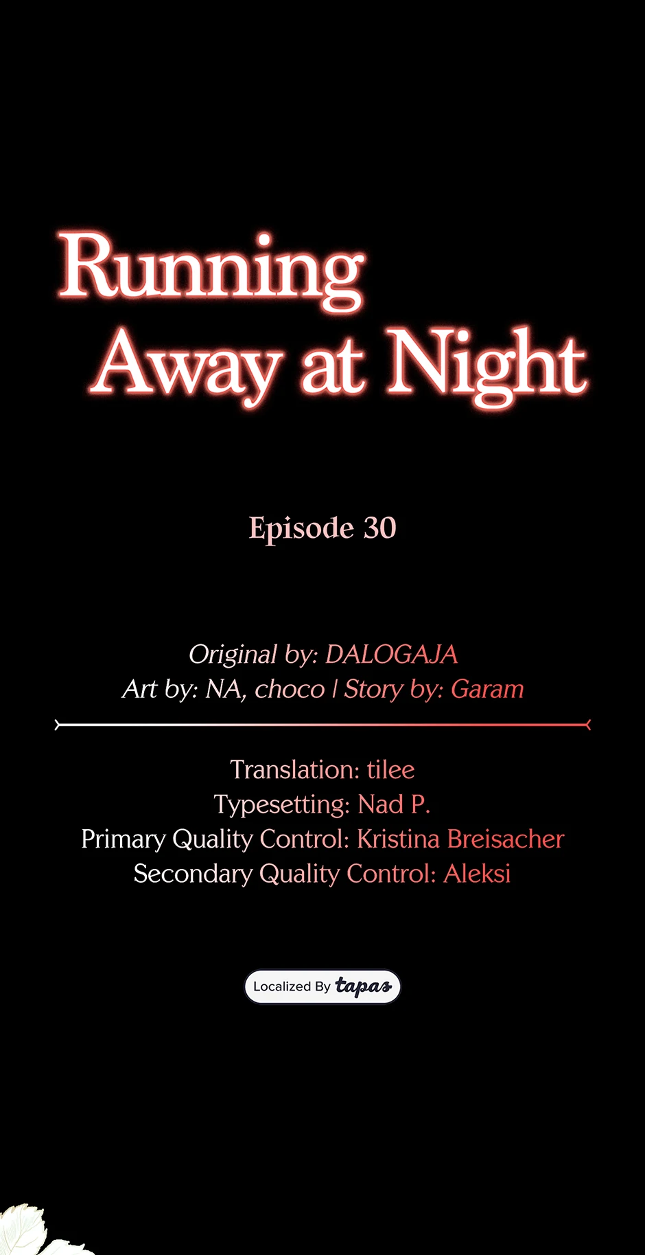 Running Away At Night - Chapter 30