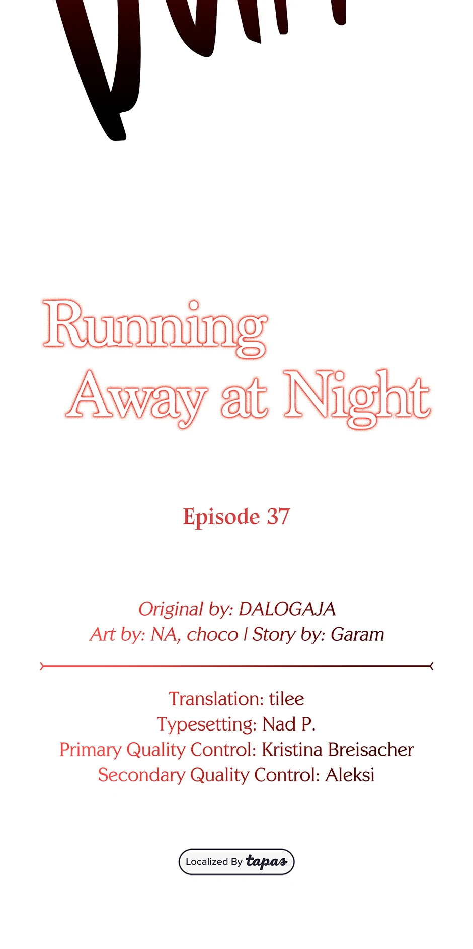 Running Away At Night - Chapter 37