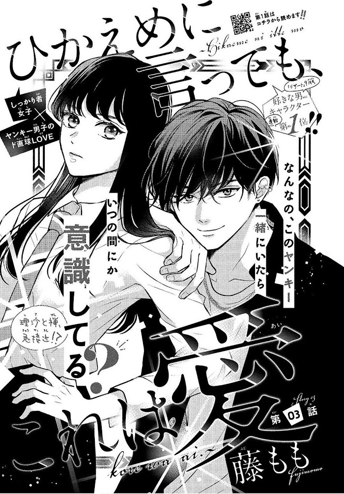 Hikaeme Ni Itte Mo, Kore Wa Ai - Vol.1 Chapter 3