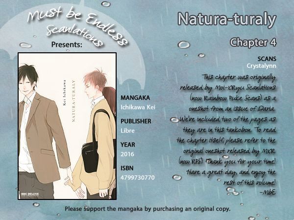 Natura-Turaly - Chapter 4 : Step One  (This Was Originally Released As A Oneshot From Daria By Moi-Xryu Scanlations, Now Known As Rainbow Puke Scans.)