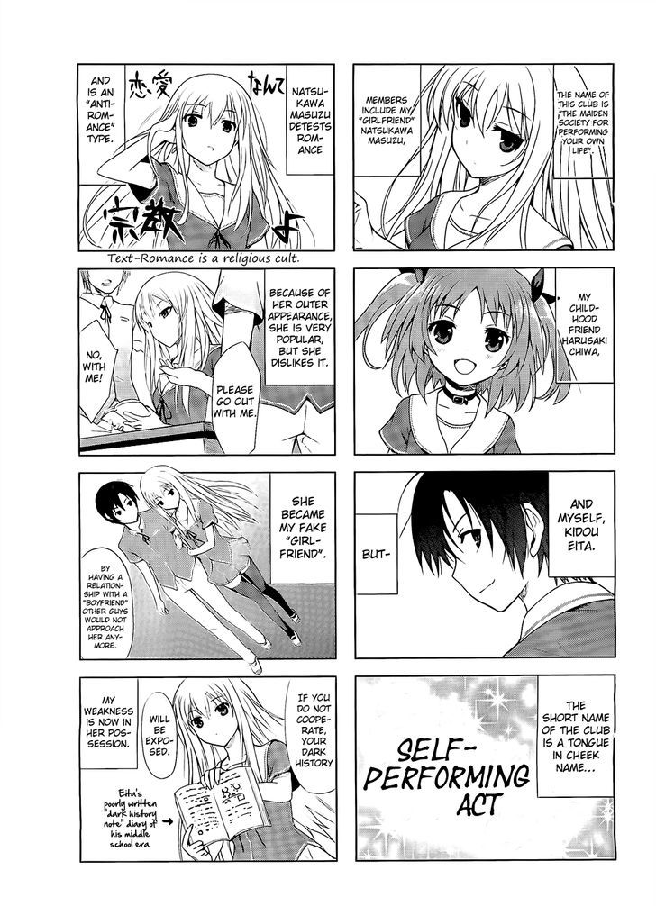 Ore No Kanojo To Osananajimi Ga Shuraba Sugiru 4-Koma - Chapter 1