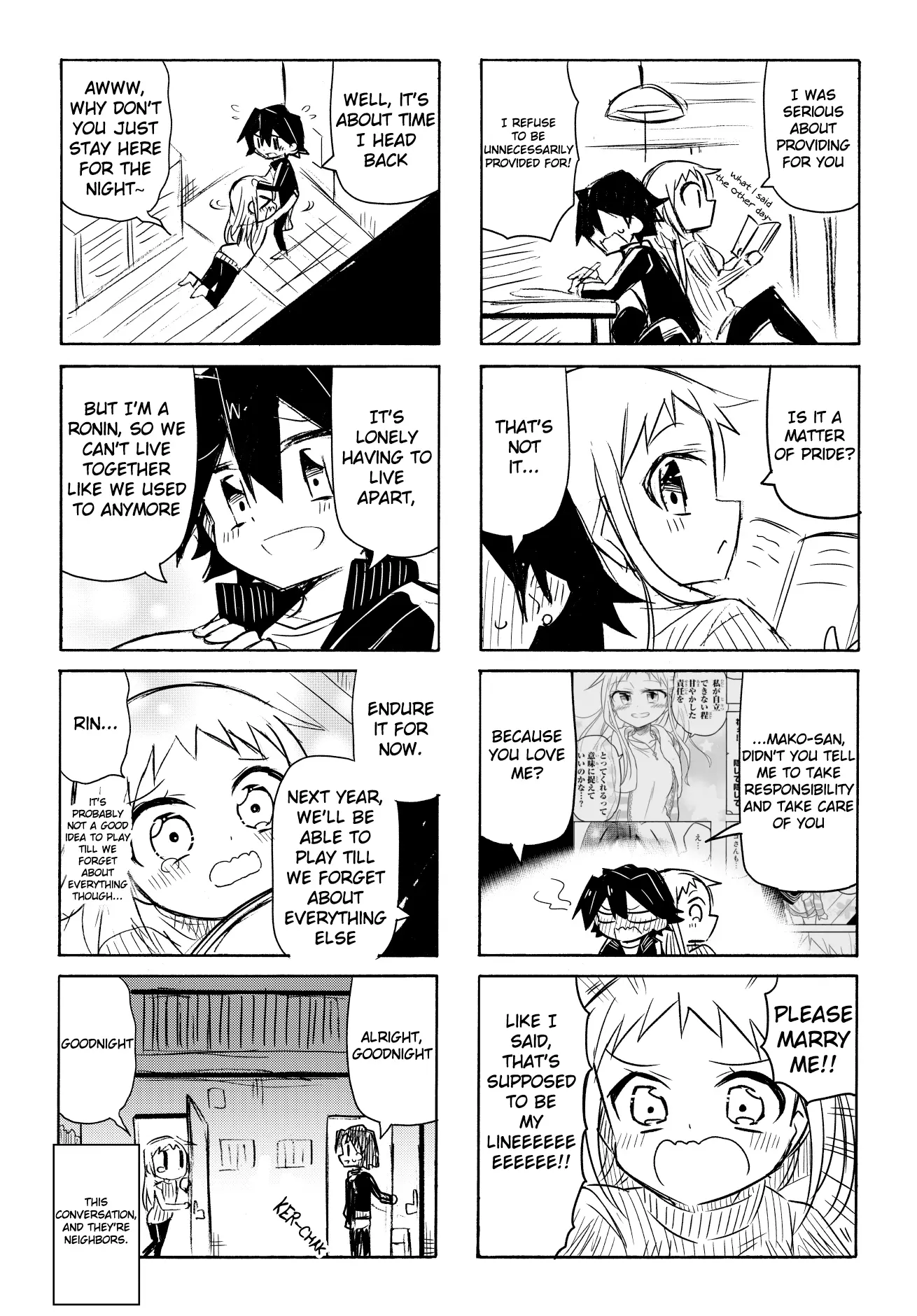 Mako-San Wa Shindemo Jiritsu Shinai - Chapter 109: College Ronin