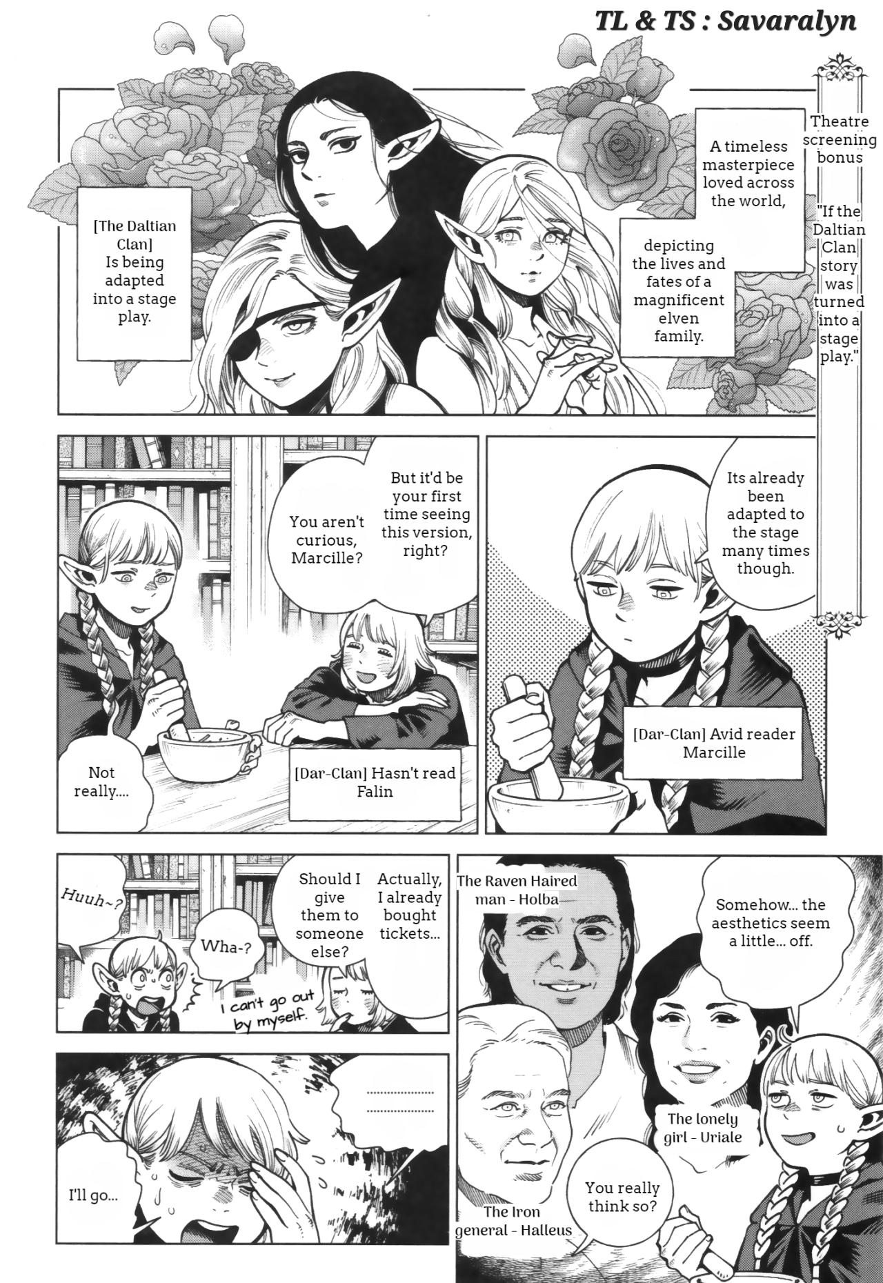 Dungeon Meshi - Vol.14 Chapter 97.7: Extra - The Daltian Clan Series : Book Source Vs Live Adaptation