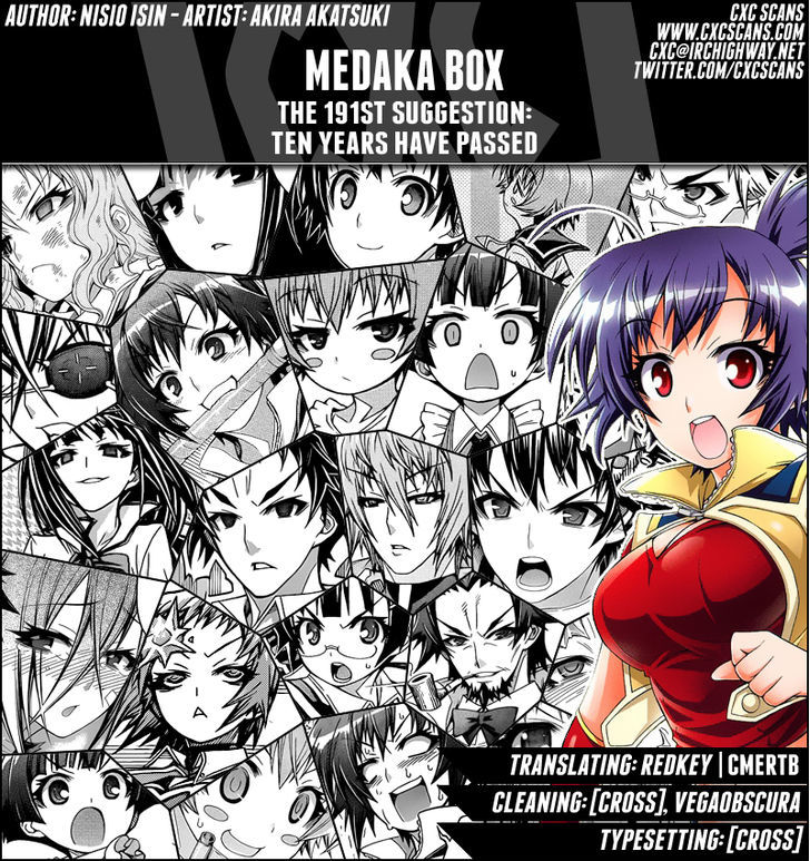 Medaka Box - Vol.22 Chapter 191 : Ten Years Have Passed