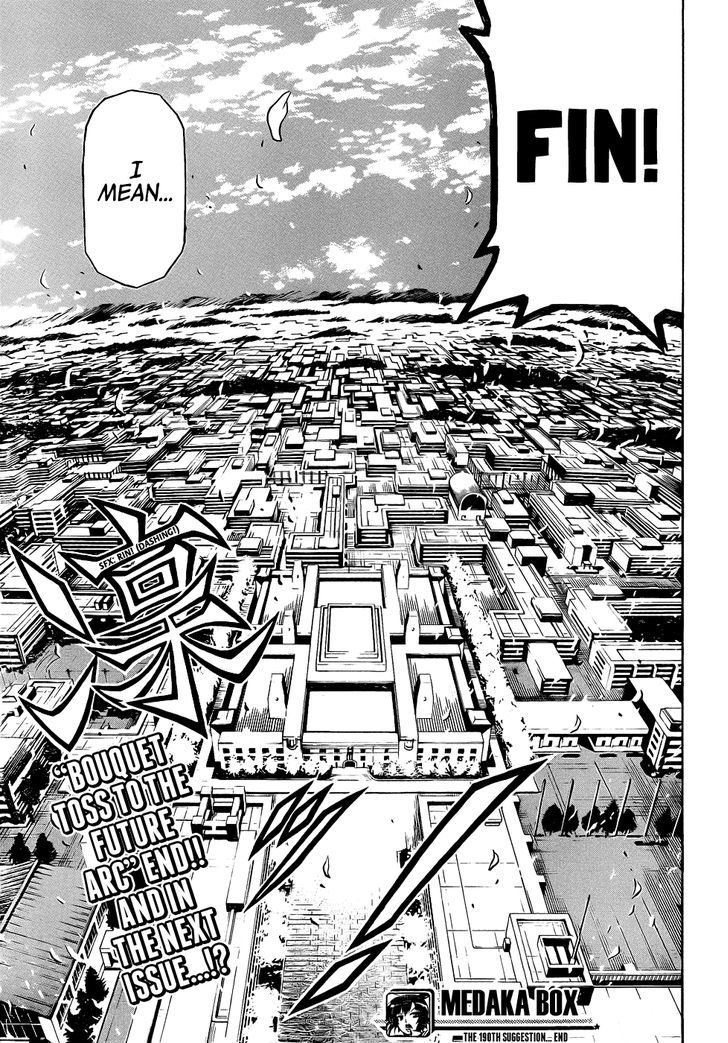 Medaka Box - Vol.22 Chapter 190 : Once, At Hakoniwa Academy