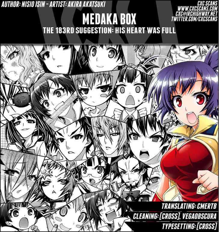 Medaka Box - Vol.21 Chapter 183 : His Heart Was Full