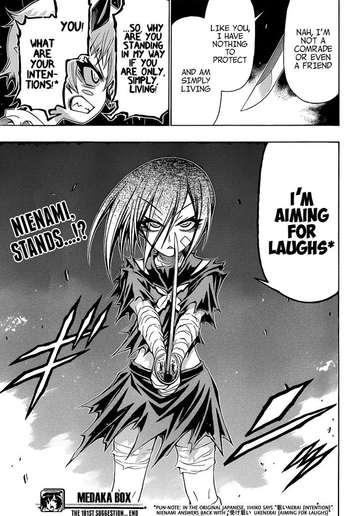 Medaka Box - Vol.21 Chapter 181 : You Lost