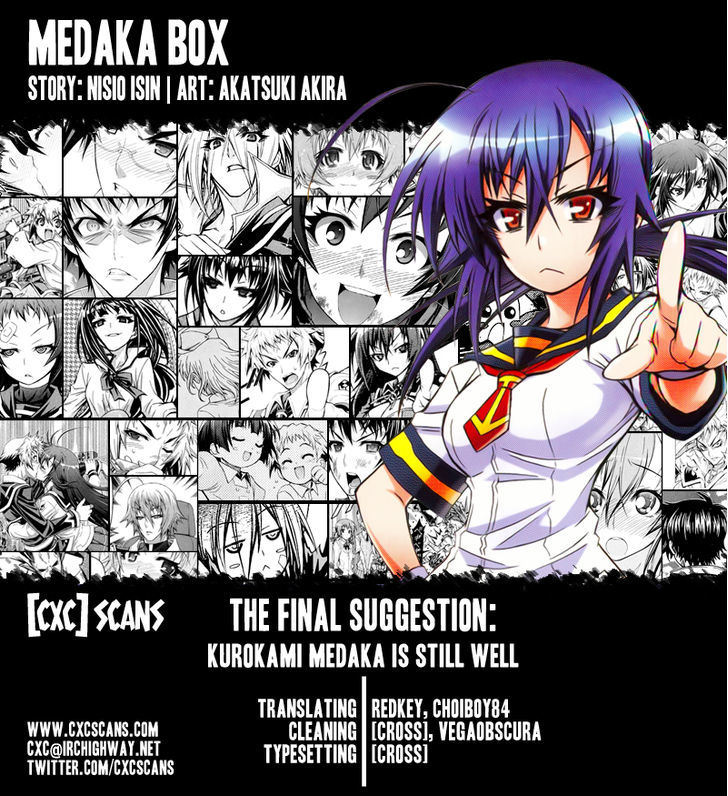 Medaka Box - Vol.22 Chapter 192 : Kurokami Medaka Is Still Well (End)