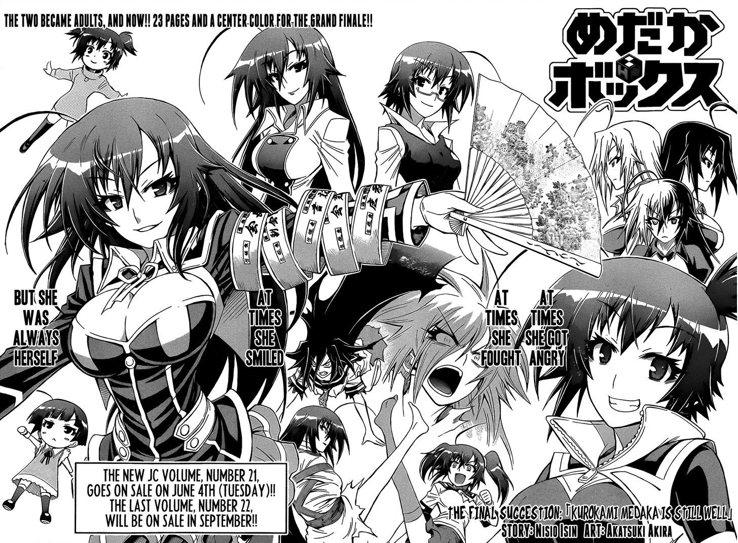 Medaka Box - Vol.22 Chapter 192 : Kurokami Medaka Is Still Well (End)