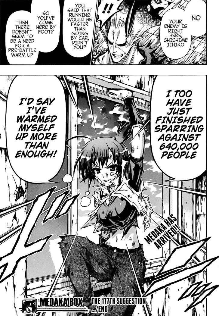 Medaka Box - Vol.21 Chapter 177 : Up Until Now, That Guy