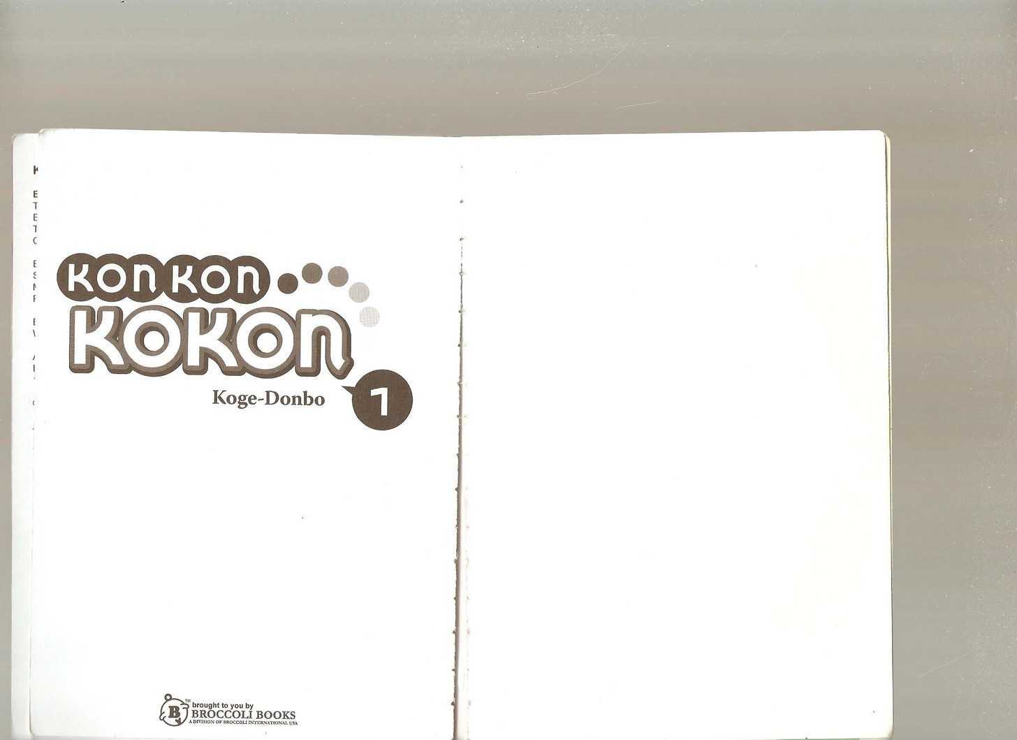 Konkon Kokon - Vol.1 Chapter 1 : [Includes Chapters 1-6]