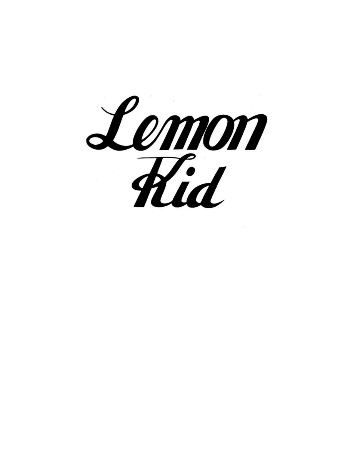 Lemon Kid - Vol.1 Chapter 1: Lemon Kid