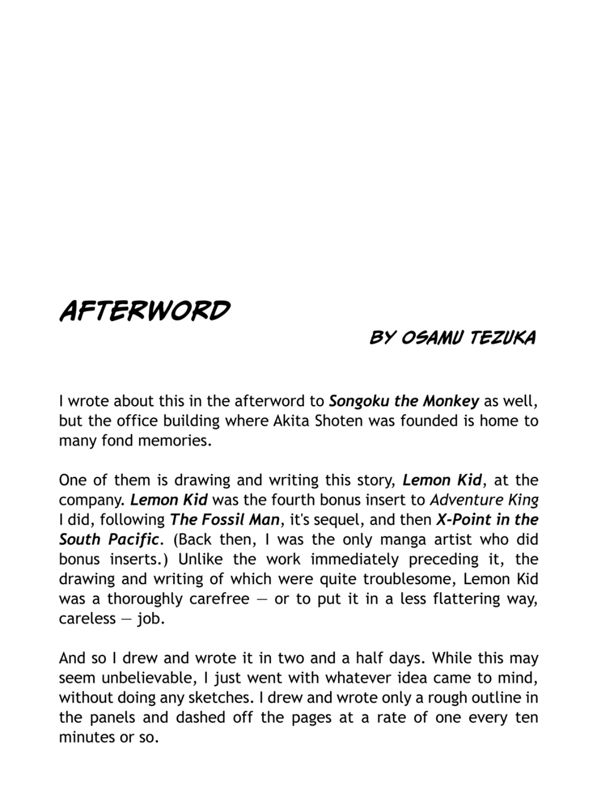 Lemon Kid - Vol.1 Chapter 12.1: Afterword